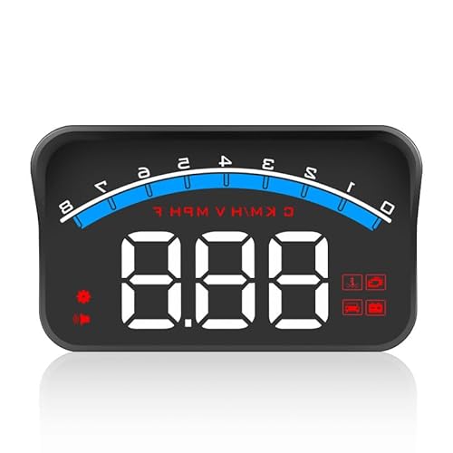 Portable OBD Car Monitor, High-Definition Automotive Speedometer Projector with HUD Head-Up Display