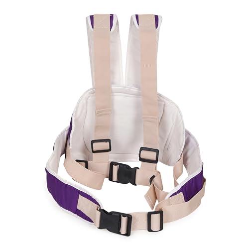 Image of MELVIS Kids Safety Belt for Two Wheeler, Portable Seat Belt Children Motorcycle Harness for Motorcycle Bike, Adjustable Safety Harness for Boys Girls (2-12yrs) (Violet)