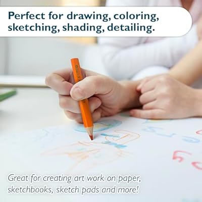 BAZIC PRODUCTS Mini Colored Pencils, Pre-Sharpened, 24 Count