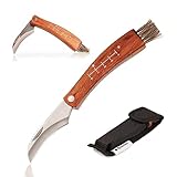 Wrenbury Mushroom Foraging Knife with Brush Folding –...
