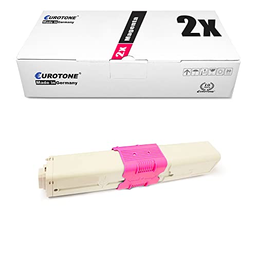 Toner pour OKI C310 DN330 rouge AFD norme ISO 19798 pour impressions nettes