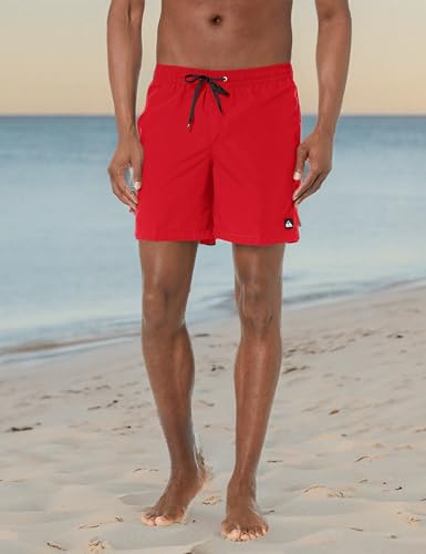 Quiksilver Men's Solid Elastic Waist Volley Boardshort Swim Trunk Bathing Suit3