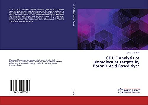 CE-LIF Analysis of Biomolecular Targets by Boronic Acid-Based dyes