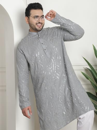 Image of SOJANYA(Since 1958 Cotton Regular Fit Plus Size Ethnic Long Kurta for Navratri & Indian Festivals