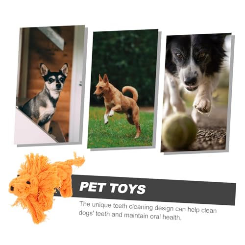 HOMOBABE Lion Shape Pet Molar Toy Interaktives Kauspielzeug Aus Baumwolle Für Welpen Zahnpflege Und Beschäftigung Fördert Gesundes Wachstum Und Spielvergnügen