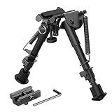 Tiptop® Tactical Rifle Bipod Quicklock EZ Pivot & PAN QD 9" - 13": Picatinny Mount, Quick Action, Ex