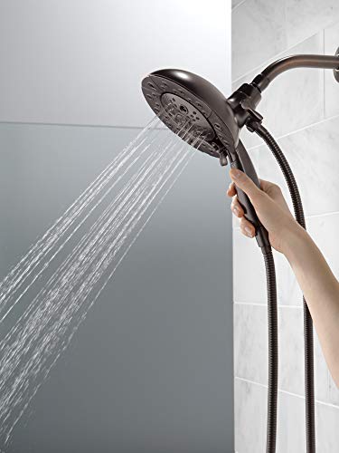 Image of Delta Faucet 5-Spray In2ition Dual Shower Head with Handheld Spray, H2Okinetic Oil Rubbed Bronze Shower Head with Hose, Showerheads, Handheld Shower Heads, Venetian Bronze 58480-RB25-PK