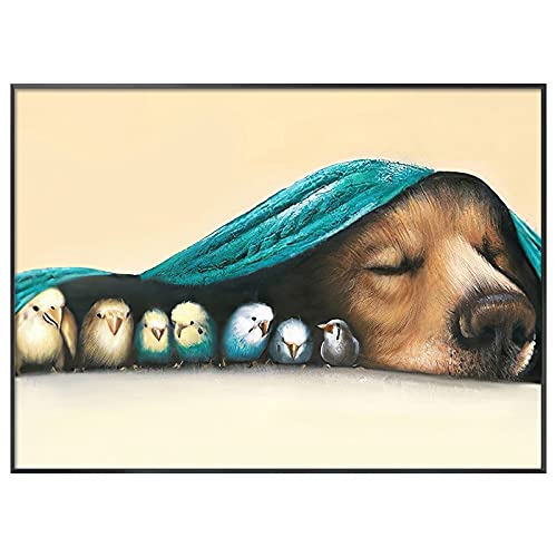 Broderie diamant kit complet plein chiot pour embellir votre grand salon