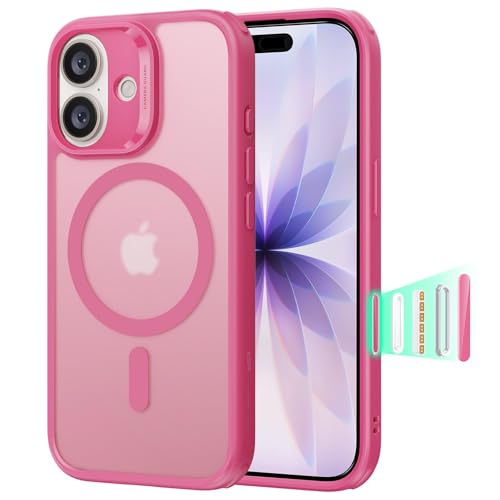 ESR for iPhone 17 Case, Camera Control Cover, Compatible with MagSafe, Shockproof Military-Grade Protection, Magnetic Phone Case for iPhone 17, Classic Hybrid Case, Frosted Pink