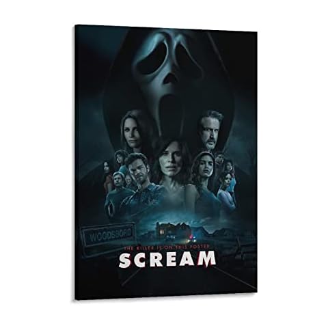 Scream 5 Movie Character Poster Poster Decorative Painting Canvas Wall Posters And Art Picture Print Modern Family Bedroom Decor Posters 12x18inch(30x45cm) Cover