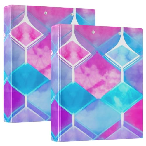 Classeur 3 anneaux D rose turquoise porte-bloc : écrivez partout sans table