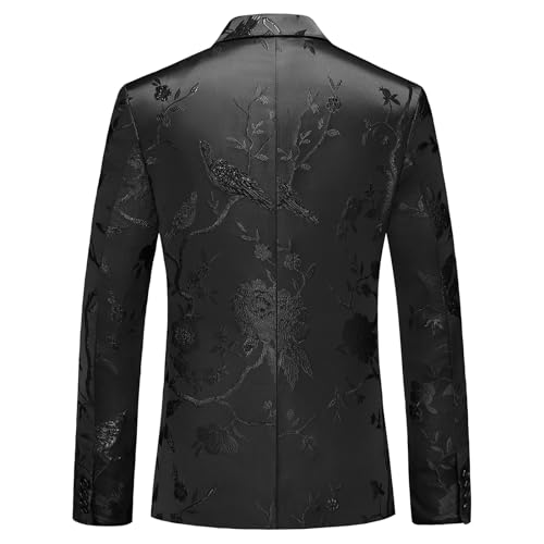 Rogers & Morris Blazer for Men Casual Slim fit Suit Jacket Dress Party Floral Men's Sport Coat Chaqueta de Traje para Hombre3