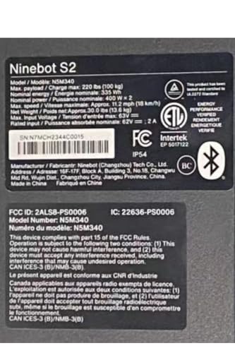 Segway N5M340 Ninebot S2 Electric Self-Balancing Scooter - Master Your Commute W/T 11.2 Mph Max. Speed, 21.7 Mi Range, 10.5 Inch Off Road Tires thumb #11