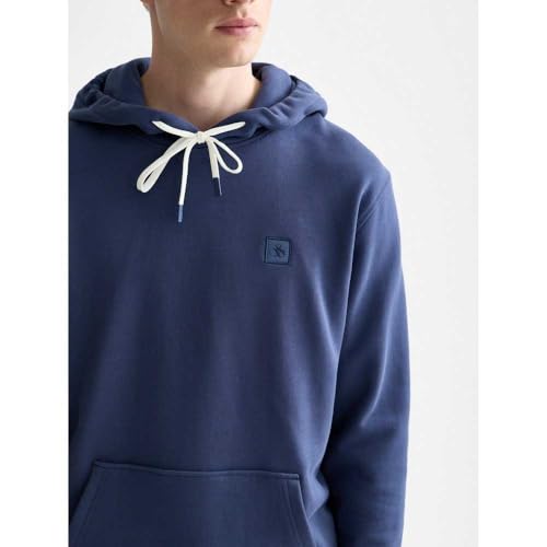 Scotch & Soda Herren Essential Badge Logo Hooded Sweatshirt, Oceana, M EU – Ansicht 3