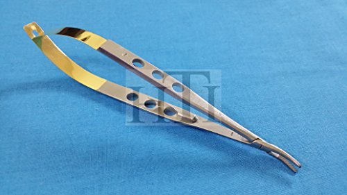 T/C Premium HIGH Grade CASTROVIEJO Needle Holder 5.5" (14CM) Curved with Tungsten Carbide Inserts (HTI BRAND)