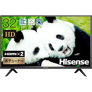 ハイセンス 32V型 ハイビジョン 液晶テレビ 32H38E ダブルチューナー 外付けHDD裏番組録画対応 3年保証
