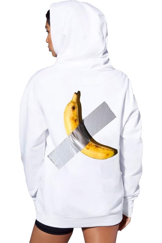 Image of VLAM Banana Printed Full Sleeve Unisex Hoodie | Trendy Back Print Anime Hoodie
