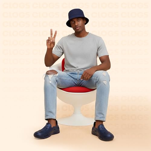 Image of Stylish and Comfortable Anti-Skid Men's Clogs | Waterproof, Breathable & Lightweight | Slip-On Style Unisex Everyday Footwear for Home, Travel, and Outdoors | TEG-7009