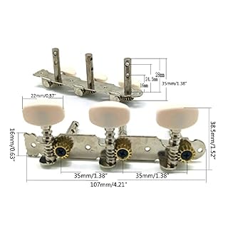Chevilles d’accordage pour cordes de guitare classique gauche et droite – Pièces de guitare professionnelles L1R1 – Accessoires de guitare classique – Mécaniques blanches – Clés d’accordage de guitare - Les Beatles, Paul McCartney, John Lennon, RIngo Starr, George Harrison Chevilles d'accordage pour cordes de guitare classique gauche et droite - Pièces de guitare professionnelles L1R1 - Accessoires de guitare classique - Mécaniques blanches - Clés d'accordage de guitare – Image 3