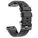 NotoCity Compatible with Fenix 6X Watch Band for Fenix 6X Pro/Fenix 5X/Fenix 5X Plus/Fenix 7X/Fenix 3/HR/Tactix/Descent MK1/D2 Delta PX/D2 Charlie(Black)