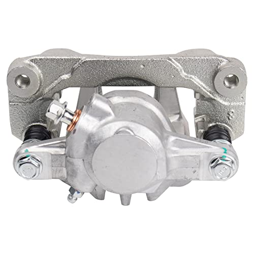 Image of TRQ Rear Brake Pad and Rotor Set Ceramic Solid Rotors Calipers