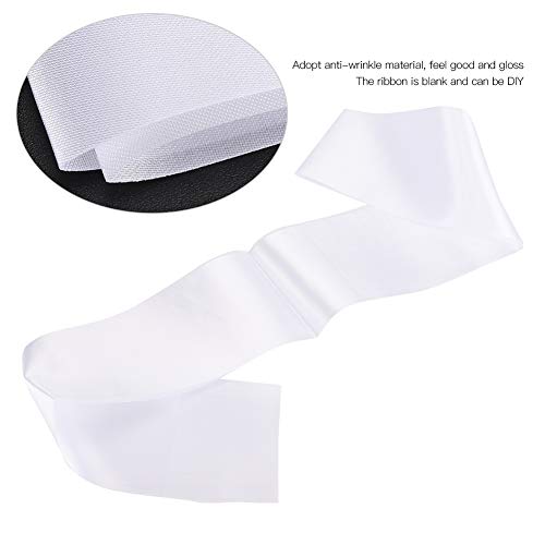 6Pcs Blank Satin Sash Glossy Etiquette Shoulder Strap Diy Plain Pageant Sash For Diy Party Bachelor Wedding Birthday Party Accessory #TOP5