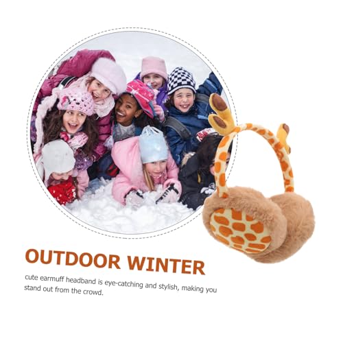 NOLITOY Warm Plush Earmuff Headband for Winters Stretchable Unisex Soft Texture Ear Warmer for Outdoor Skiing Snowboarding Hiking4
