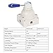 Air Hand Valve Rotary Lever 2 Position 4 Way Pneumatic Control Switch Accessory Aluminium Alloy Pneumatic Hand Lever for Automatic Production Industrial Equipment(4HV310-08)