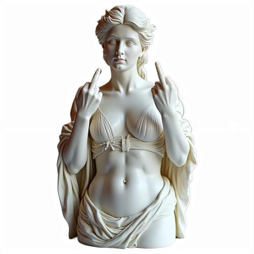 Collezione d'arte classica: questa statua del dito medio è adatta come regalo per esprimere l'importanza del gusto e della qualità della vita di parenti e amici.