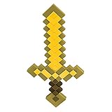 Gold Minecraft Sword, Official Minecraft Costume Accessory for Kids, Single Size Video Game Costume Prop