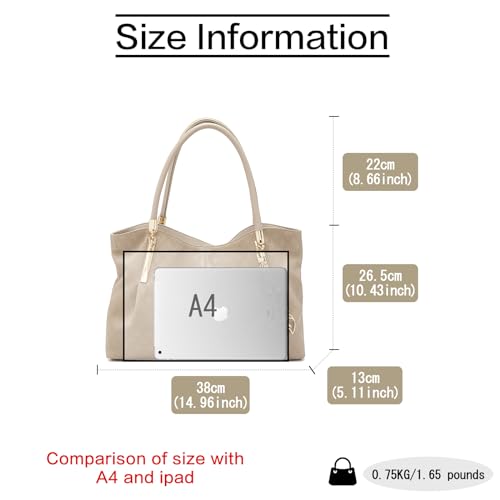 Image of FOXLOVER Soft Genuine Leather Medium Purses for Women Tote Bag Handbags with Top-handles Shoulder Satchel Purse