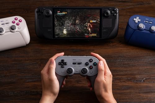 undefined 8BitDo Pro 3 BluetoothコントローラーSwitch/Switch 2用-TMRジョイスティック、交換可能なABXYボタン、プロ仕様のバックボタン、充電ドック、ホールエフェクトトリガー、Windows、Apple、SteamOS、Androidに対応(Gray) の商品画像 6