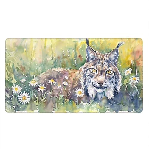 Alfombrilla Ratón XXL Alfombrilla Escritorio 800x400mm Mouse Pad Mejora la Precisión y la Velocidad con Base de Goma Antideslizante y Bordes Cosidos Duradera Cómoda, Juegos (Flores Animales) xR8-149