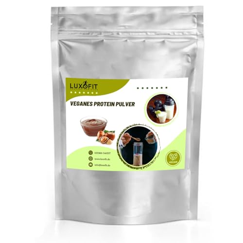 Nuss Nougat Creme Geschmack Proteinpulver Vegan mit 90% reinem Protein...