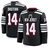 Nathan Bastian Jersey Mens/Women/Youth Stitched for Sports Fan Black No Brand/Logos