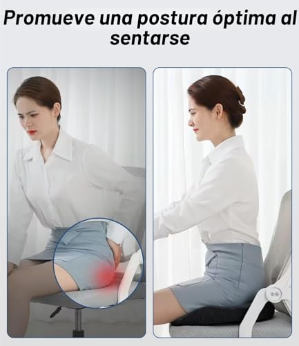 Miniatura 7 de Cojin Coxis Ortopedico, Cojin Coxis De Espuma Memoria, Cojín Ergonómico Para Silla De Oficina, Coxis Y Ciática, Cojín Ergonómico De Gran Tamaño Para Silla Oficina, Coche, Alivio Del Dolor Y La Ciática