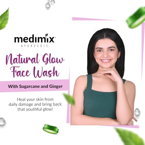 Medimix Ayurvedic Natural Glow Face Wash, 100ml (Pack of 2)