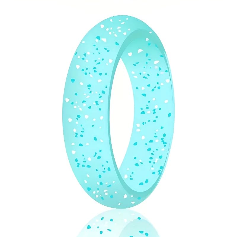 Men's 8mm Silicone Wedding Rings, 2.5mm Thick, Multipack4