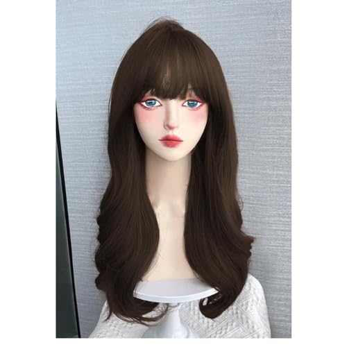 Perruques synthétiques longues durables 65cm cheveux naturels blonds