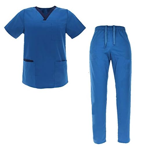 MISEMIYA - Uniformer unisex skrubb set – (Performance twill 72% polyester, 21% Rayon, 7% spandex) - sanitära uniformer