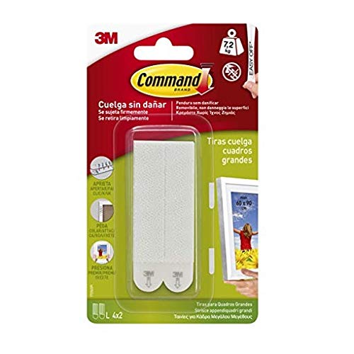 Preisvergleich Produktbild Command 17206 Klebestreifen-Bilderhaken, Weiß, Größe L,4er pack
