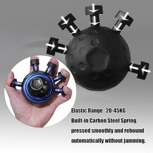 Fortalecedor De Agarre De Dedos, Finger Grip Strengthener, Entrenador De Fuerza De Agarre para Juguete de Bola de Descompresión, Entrenamiento Muscular y Rcuperación de Lesiones - Imagen 4
