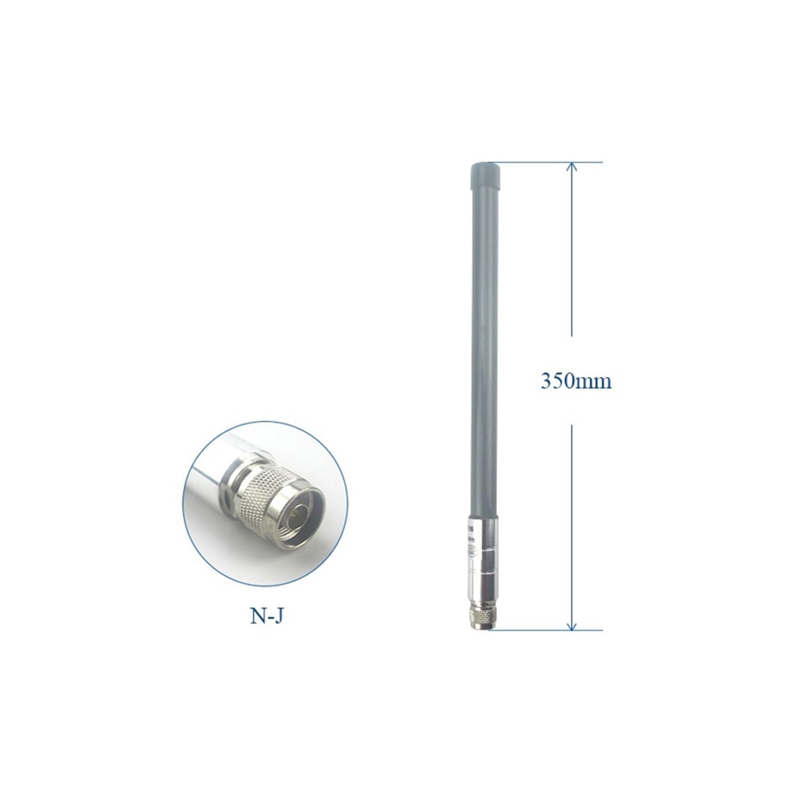 Antena Wifi De 5,8 GHz For Exteriores, Conector NJ, Alta Ganancia, 10 DBi, LTE, Largo Alcance, Resistente Al Agua, For Enrutador, Módem Cobertura más amplia(TX5800-BLG-40)