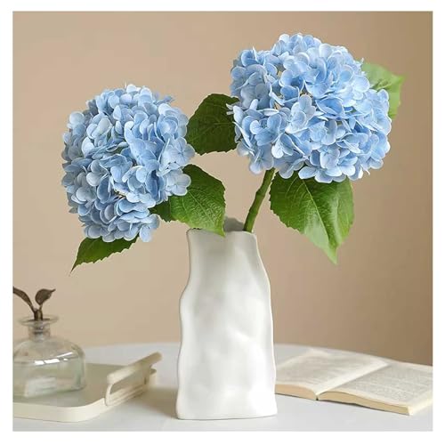 アジサイ 造花 2本セット 水色 紫陽花 枯れない花 フェイクフラワー 人工観葉植物 和風 シンプル 家の装飾 夏色 ギフト用 フラワーアレンジメント 写真撮影 雛祭り 開店祝い 母の日 誕生日 お見舞い お礼 茶室 和室 玄関 会場 店舗 インテリア 装飾