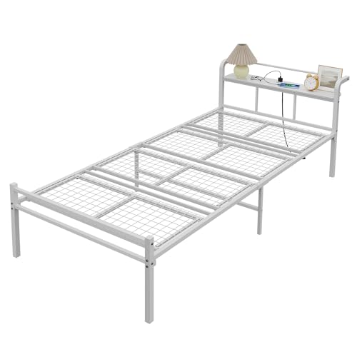 WLIVE �x�b�h�t���[�� �x�b�h �V���O�� �p�C�v�x�b�h �R���Z���g�t�� 2���R���Z���g �{�I �p�C�v �V���O���x�b�h �É� ���Ȃׂ��ǂӂ�[�� �I�t�� �������[ ����30cm �g���ȒP �X�`�[���x�b�h�t���[�� bed frame single