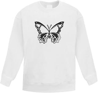 Azeeda 'Butterfly' Kid's Sweatshirt/Jumper (9-11 Years) (KW00007432)