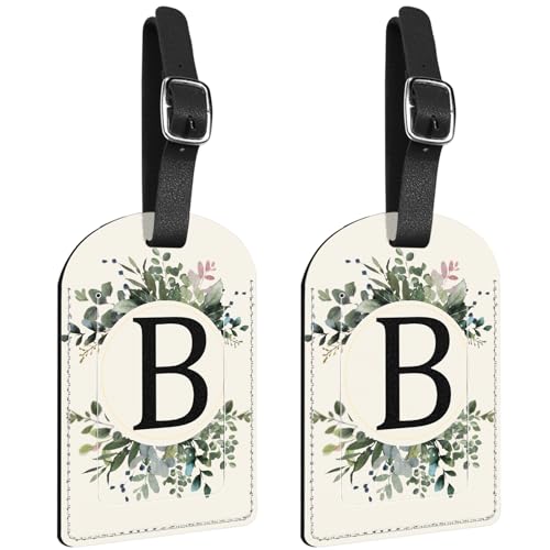 Étiquette de bagage B en lot de 2 pour les sacs de voyage de femmes