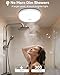 Gotopceed IP65 Waterproof Rechargeable Shower Light - 6″ 300LM Bright, 16 Colors Bathroom Mood Lighting with Touch & Remote, Magnetic Wireless Ceiling/Wall Light for Inside Shower/Bathtub