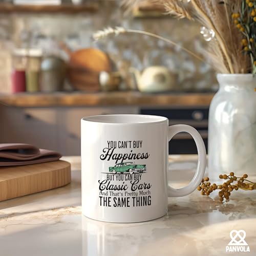 Taza de cerámica blanca Panvola 11 oz con diseño divertido miniatura 4