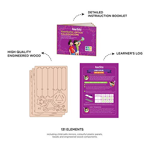 Smartivity Kaleidoscope 3D Wooden Model Engineering Stem Building Toy For Kids Ages 6 And Up #TOP4